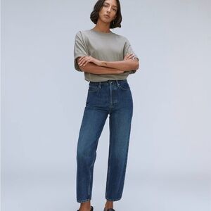Everlane The Rigid Way-High® Straight Leg Blue Jean
